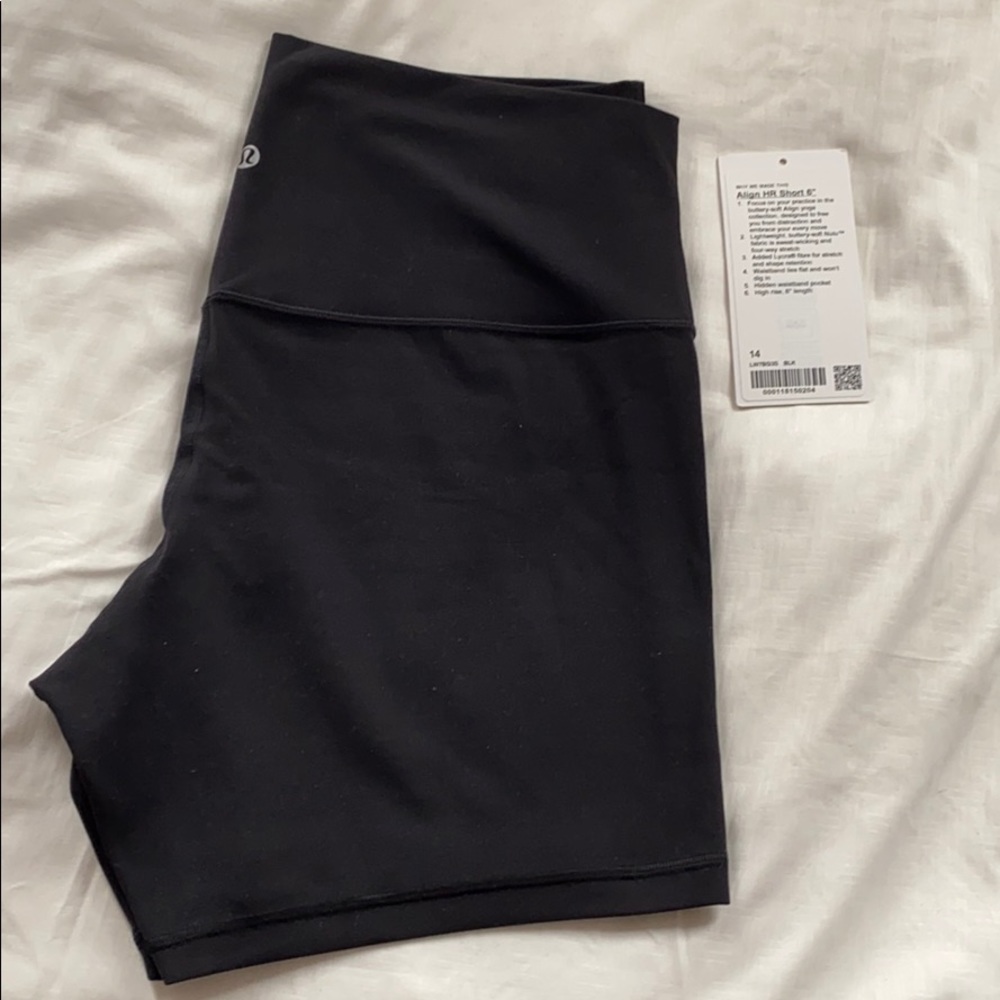 Lululemon Align HR Short 6” size 14